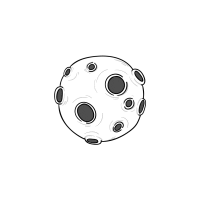 moon rocket Sticker