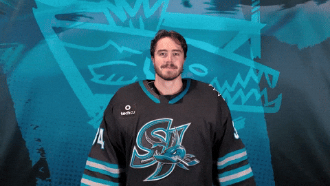 Get Loud Hockey GIF by San Jose Barracuda