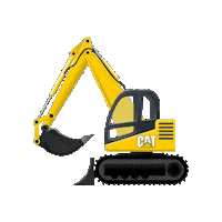 Eltrak excavator eltrak eltrakcat heavymachineryequipment Sticker