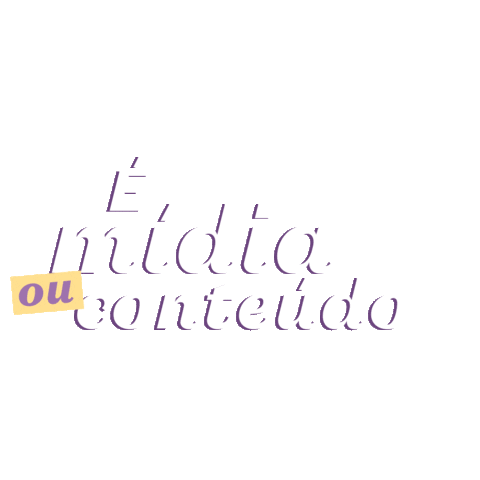 eh midia ou conteudo Sticker by O Boticário