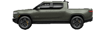 Driving Away Electric Car Sticker by Rivian