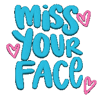 Miss U Sticker by AlwaysBeColoring
