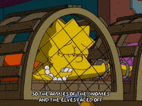 scared lisa simpson GIF