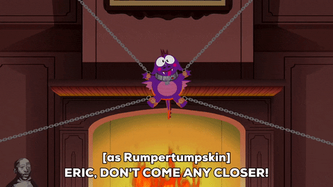 fireplace chains GIF by South Park 