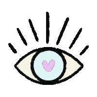In Love Eye Sticker