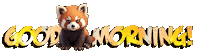 Good Morning Fox Sticker