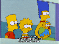 scared bart simpson GIF