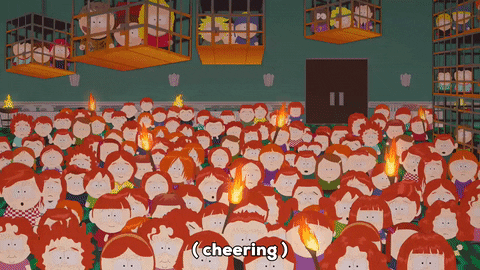 crowd gingers GIF by South Park 
