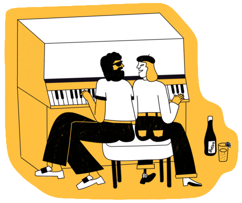 Dance Drinking Sticker by Botivo