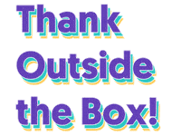 Think Outside The Box Sticker by Client Giant