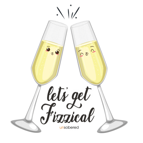 Unsobered love party kawaii wine Sticker