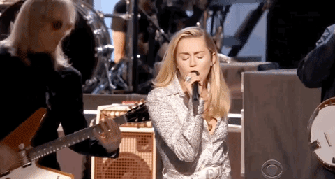miley cyrus elton john tribute GIF by Recording Academy / GRAMMYs