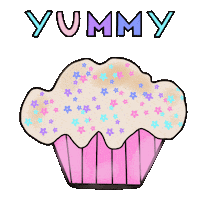 Cupcake Ilustração Sticker