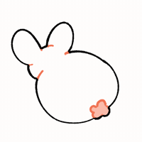 WhimsyBunnyDoodles dance bunny twerk whimsybunnydoodles GIF