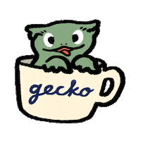chocochacha gecko crested gecko くさださやか chocochacha Sticker
