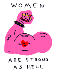 lolcodybond women feminism feminist flexing GIF