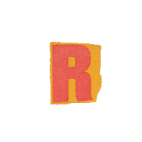 Alphabet R Sticker by madebywar