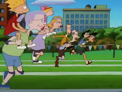 hey arnold nicksplat GIF