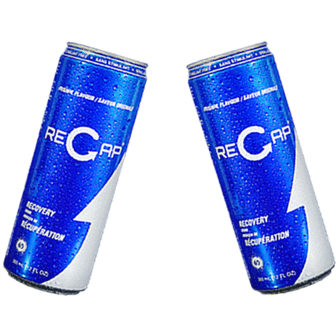 recapproducts giphyupload drink recap recovery Sticker