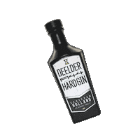 Jules Deelder Bottle Sticker by Loopuyt