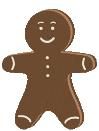 Happy Gingerbread Man Sticker
