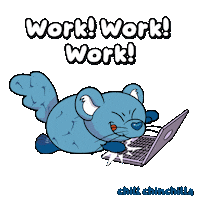 Work Wo Sticker by VeeFriends