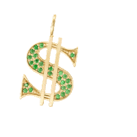 Money Gold Sticker by Rosie Fortescue