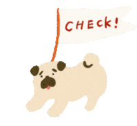 Check Pug Sticker
