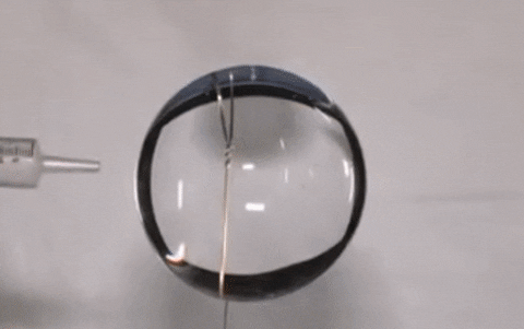water microgravity GIF