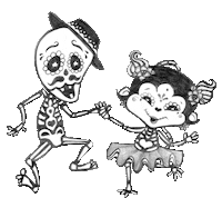 skeletitos dance halloween baile baila Sticker