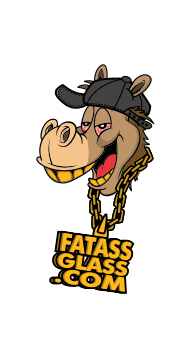 fatassglasscompany smoke 420 dab glass Sticker