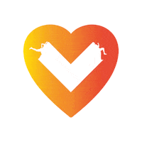 VCR love amor running corazon Sticker