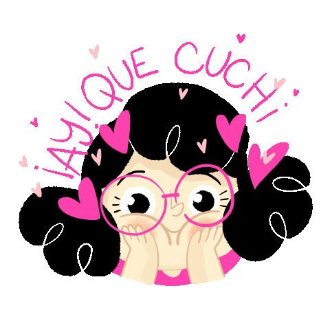 pink aww Sticker by Laura Pereda