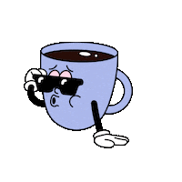 Coffee Chill Sticker by Brainmade Agency