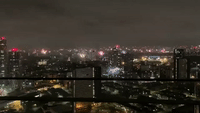 New Year's Fireworks Light Up London Skyline