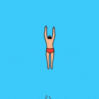 ocean swimming GIF by Percolate Galactic