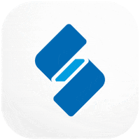 Studitemps love heart logo pink GIF