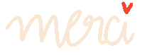 French Thank You Sticker