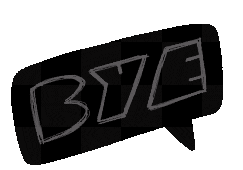 Neon Goodbye Sticker