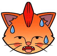 Cat Heat Sticker