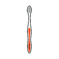 Linhart smile teeth toothpaste toothbrush Sticker