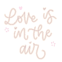 Love Is In The Air Hearts Sticker