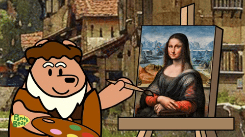 Mona Lisa Artist GIF