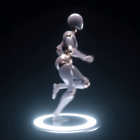 robot running GIF by alessiodevecchi