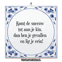 Winter Humor Sticker by Tegelspreuken.nl