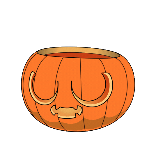 Trick Or Treat Pumpkin Sticker by Playember