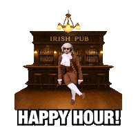 Happy Hour Drinking Sticker