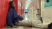 lastchancehigh bored high school hallway lockers GIF