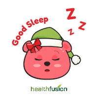 Sleeping Bear Multivitamins Sticker by Health Fusion