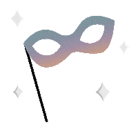 Ball Mask Sticker by Harkoi